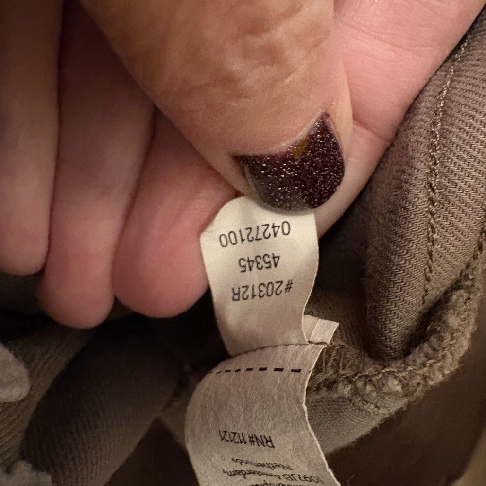 Spanx stretch twill pants.